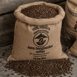 Premium Indonesian Roasted Robusta Coffee Beans | Java Coffee Export Supplier